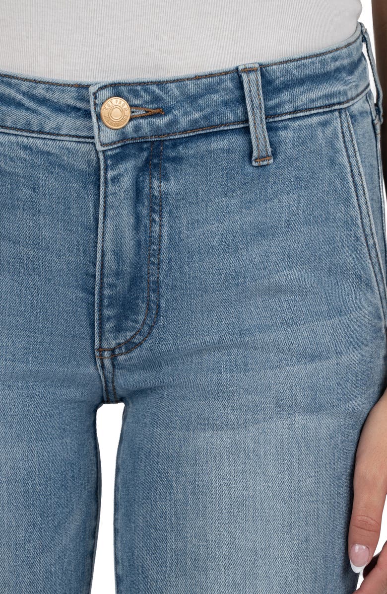 KUT from the Kloth Kelsey Mid Rise Kick Flare Jeans, Alternate, color, Motivation