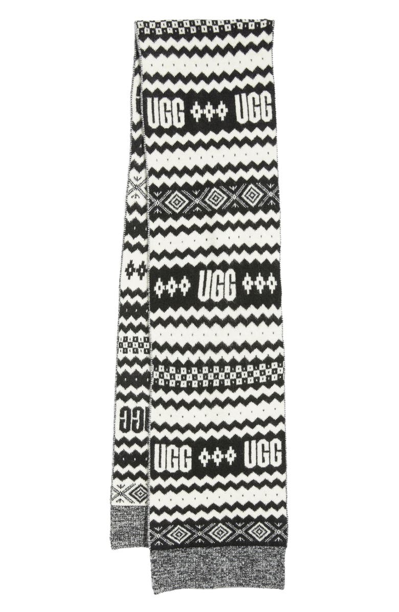UGG<sup>®</sup> Chunky UGGIsle Scarf, Alternate, color, Black Multi