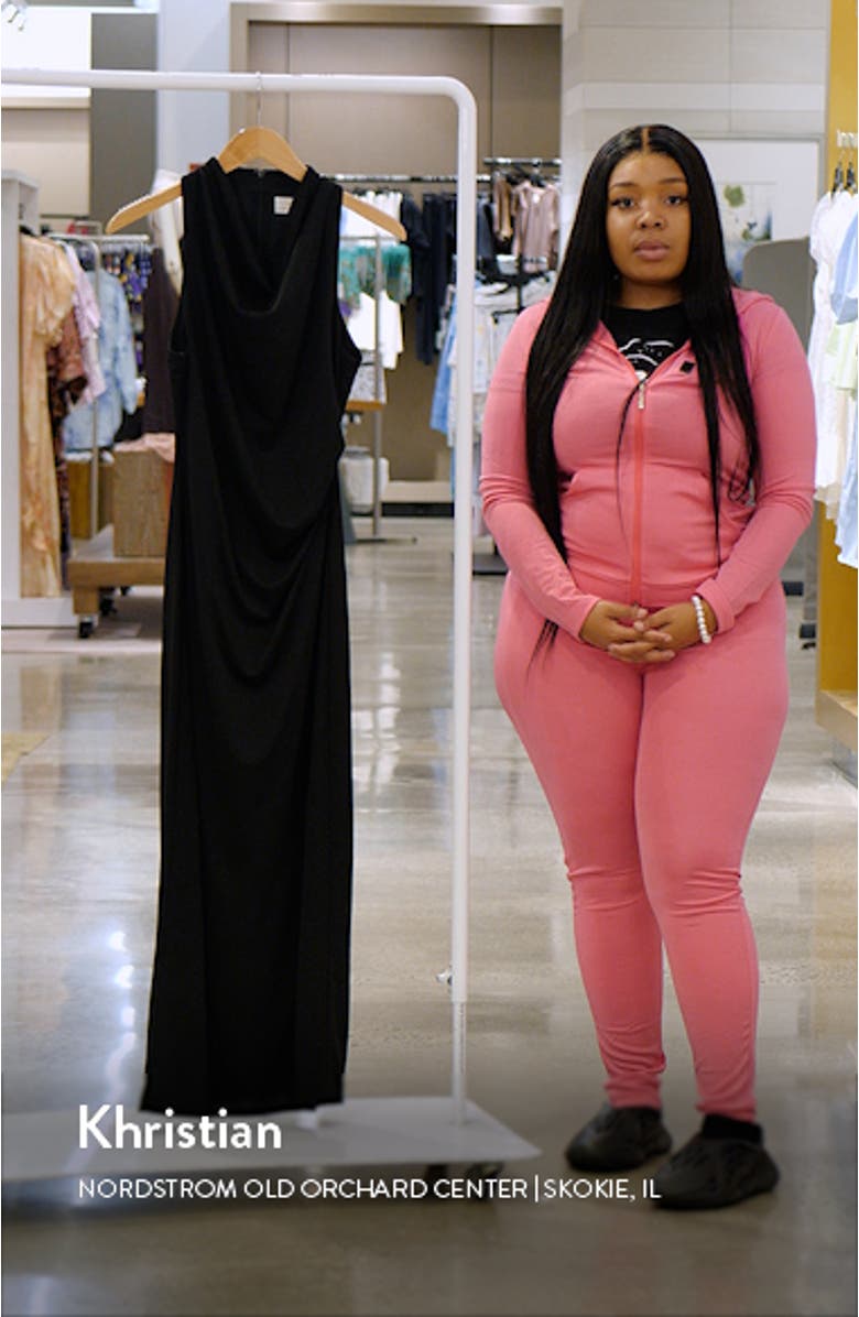 The Georgina Cowl Neck Gown, sales video thumbnail