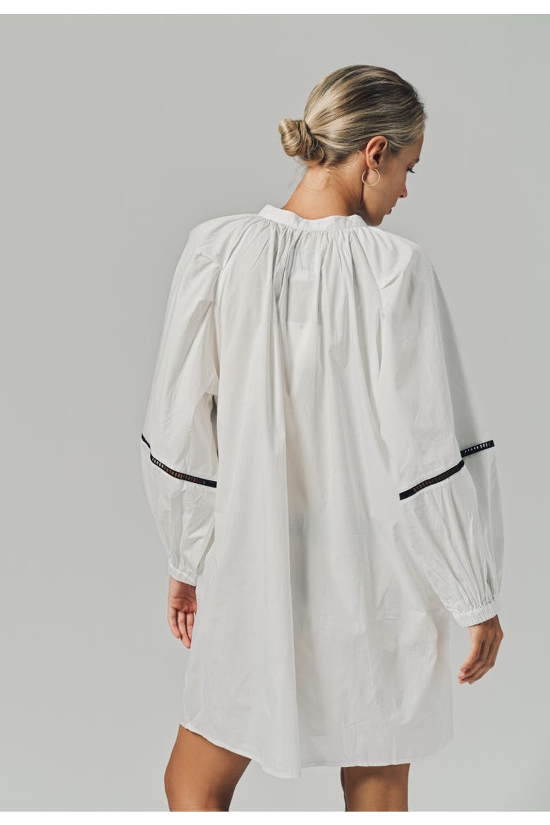 The Minka Dress, Alternate, color, White/Black