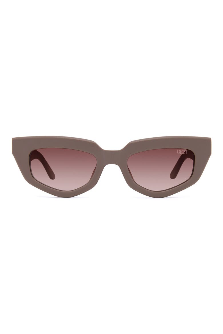 On Read 49mm Cat Eye Sunglasses, Main, color, MATTE STONE / TERRA COTTA