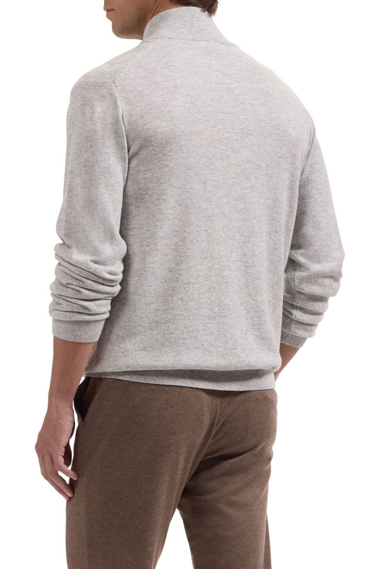 Wool & Cashmere Quarter Zip Sweater, Alternate, color, OATMEAL