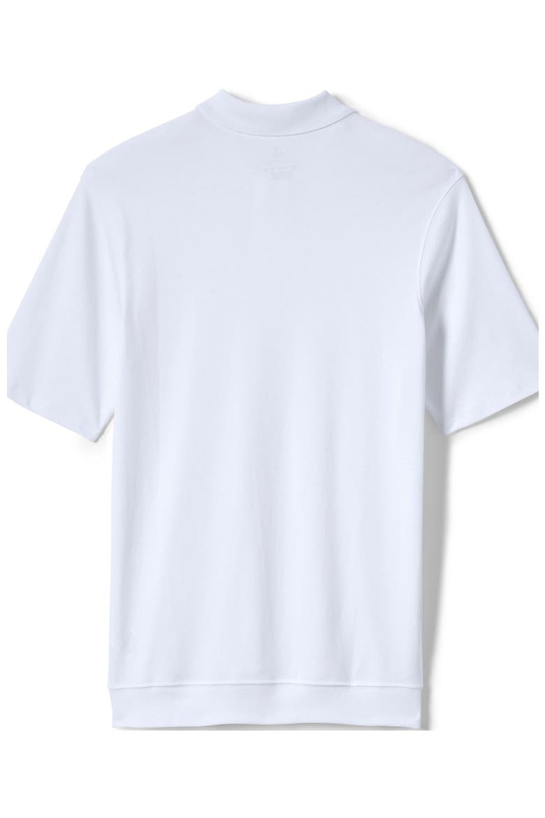 School Uniform  Short Sleeve Banded Bottom Polo Shirt, Alternate, color, White