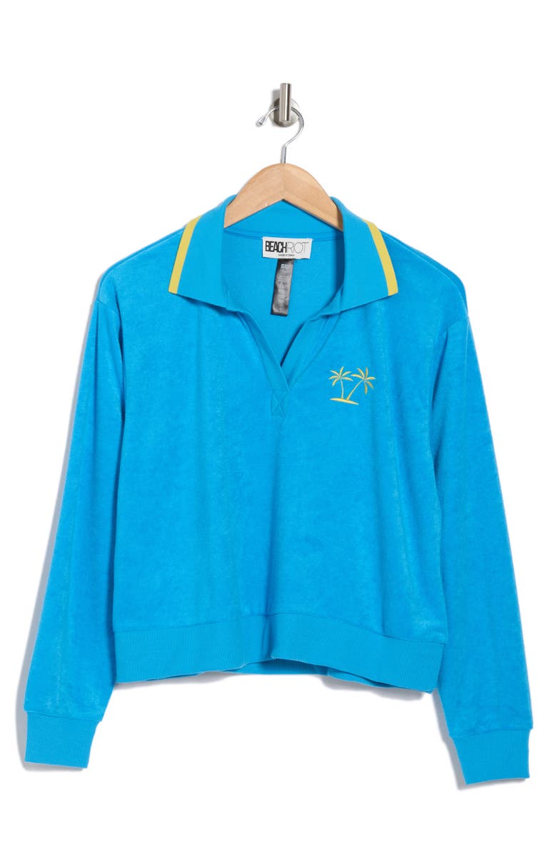 Beach Riot Martina Cover-Up Polo, Alternate, color, 