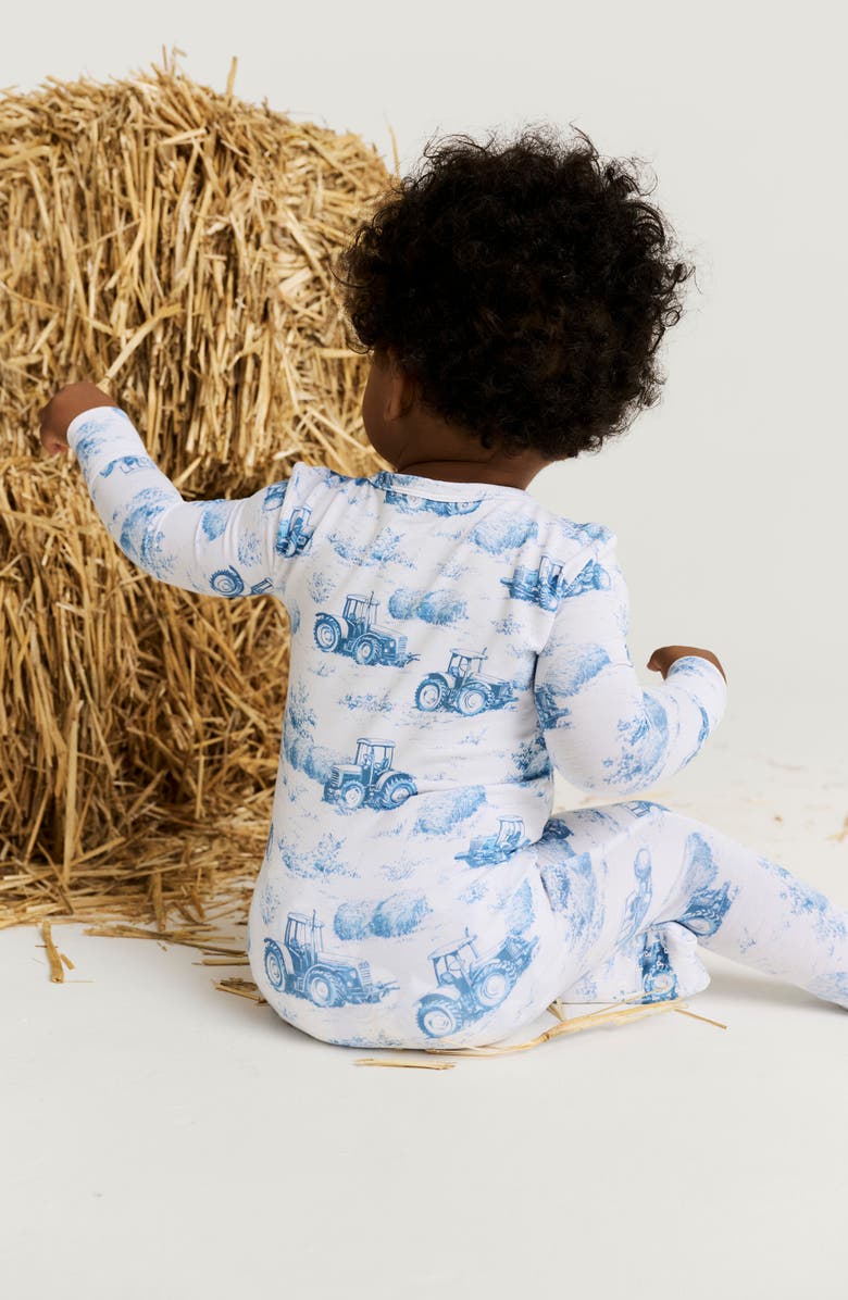 Posh Peanut Fitted Convertible One-Piece Pajamas, Alternate, color, Dark Blue