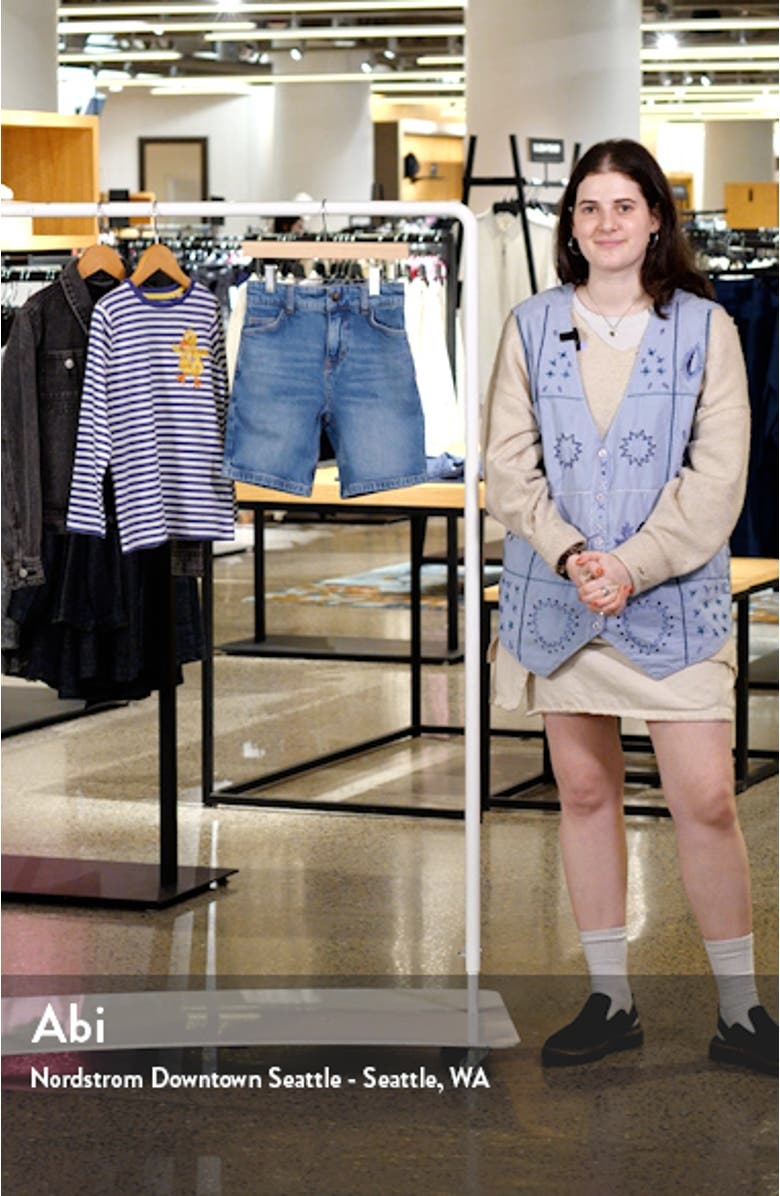 Kids' Stretch Denim Shorts, sales video thumbnail