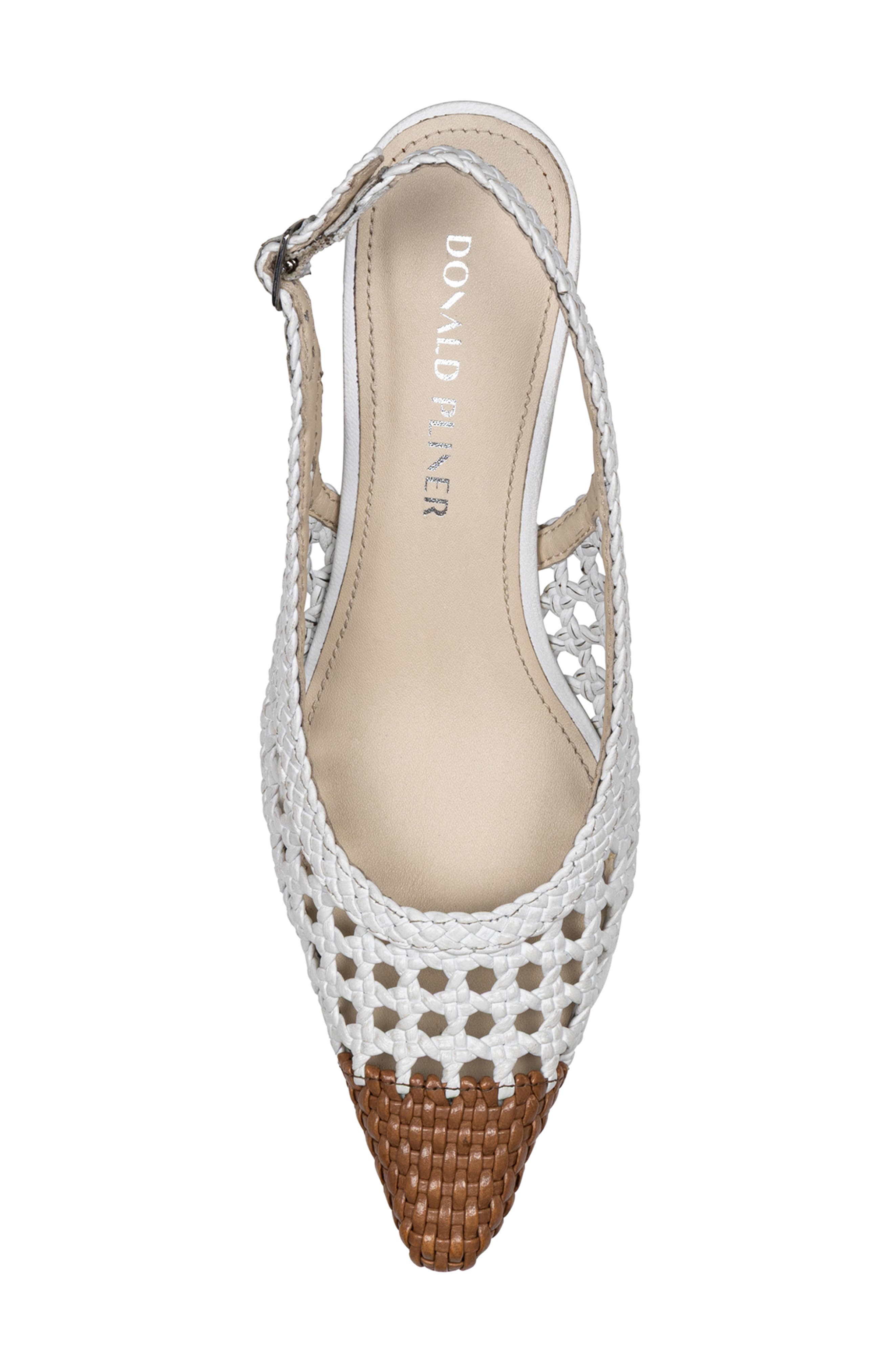 Slingback Pointed Toe Pump, Alternate, color, OFF WHITE