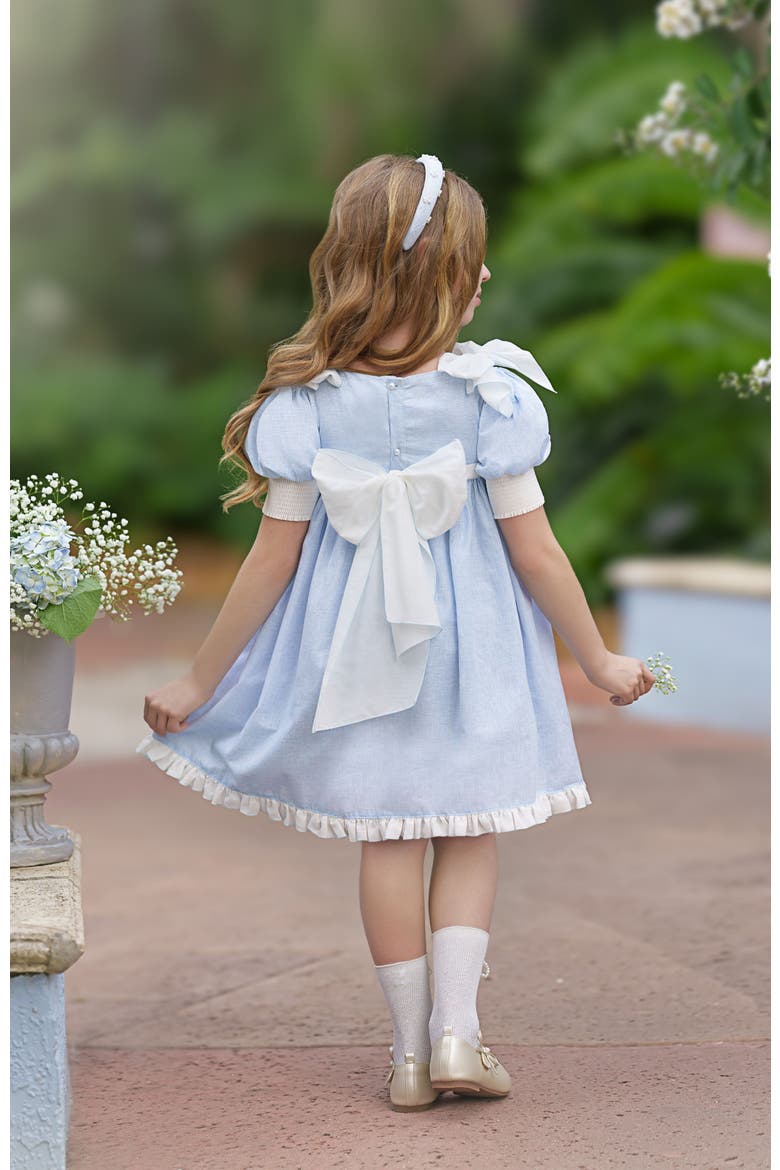 Charlotte Linen Dress, Alternate, color, Baby Blue