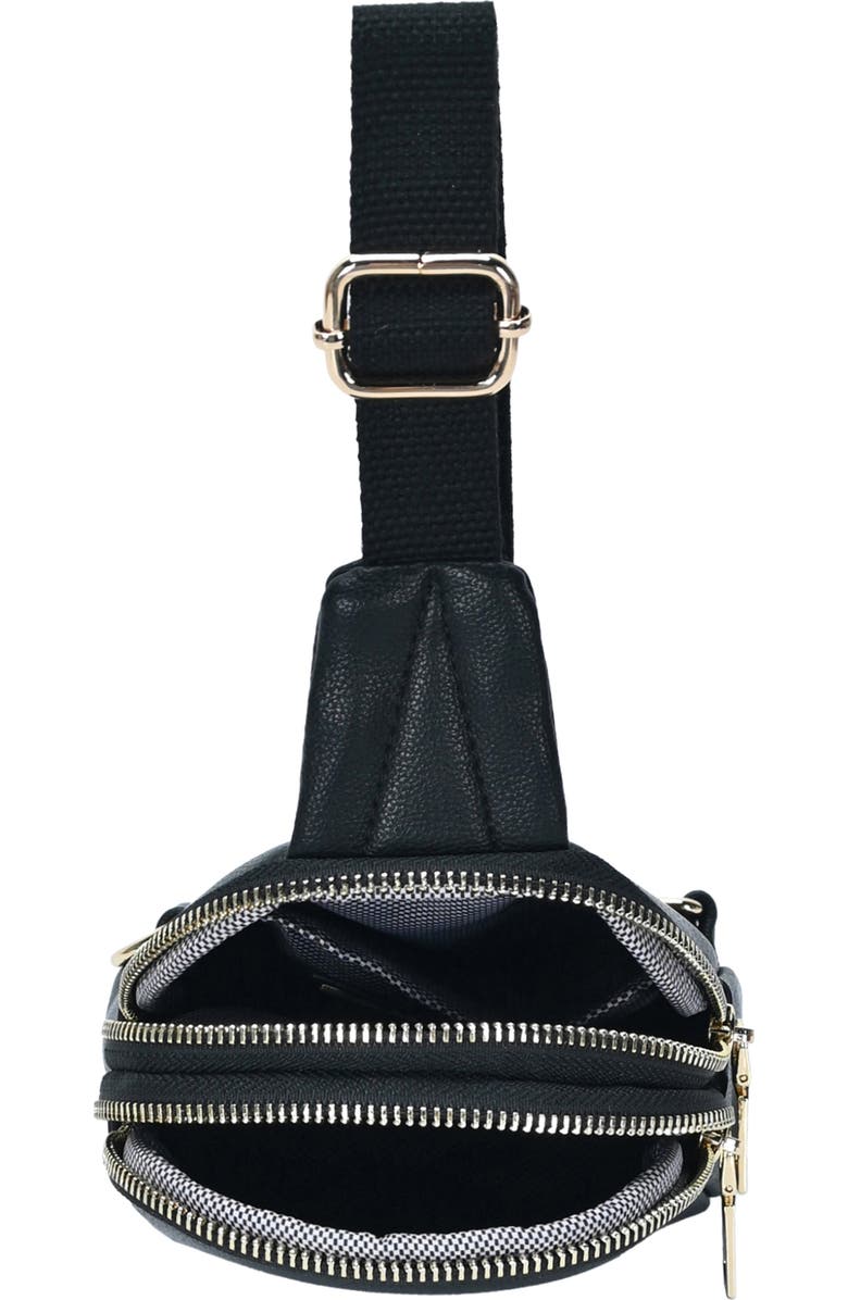 Madison West Clean Mini Sling Bag, Alternate, color, Black