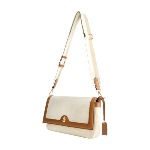 Tommy Bahama Lurex Linen Long Flap Crossbody