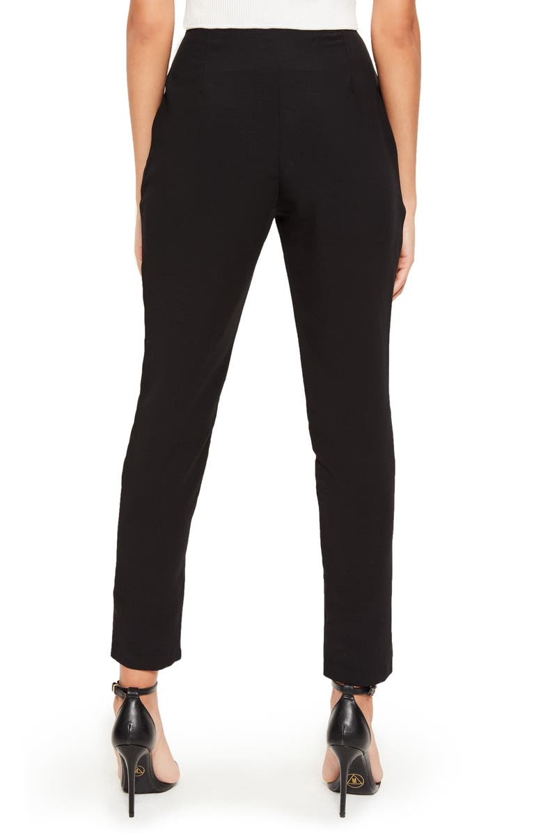 Missguided Crop Cigarette Trousers, Alternate, color, 