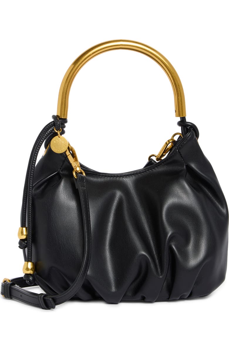 BCBG Metal Handle Hobo Shoulder Bag, Main, color,