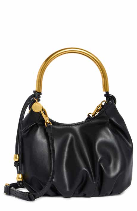BCBG Metal Handle Hobo Shoulder Bag