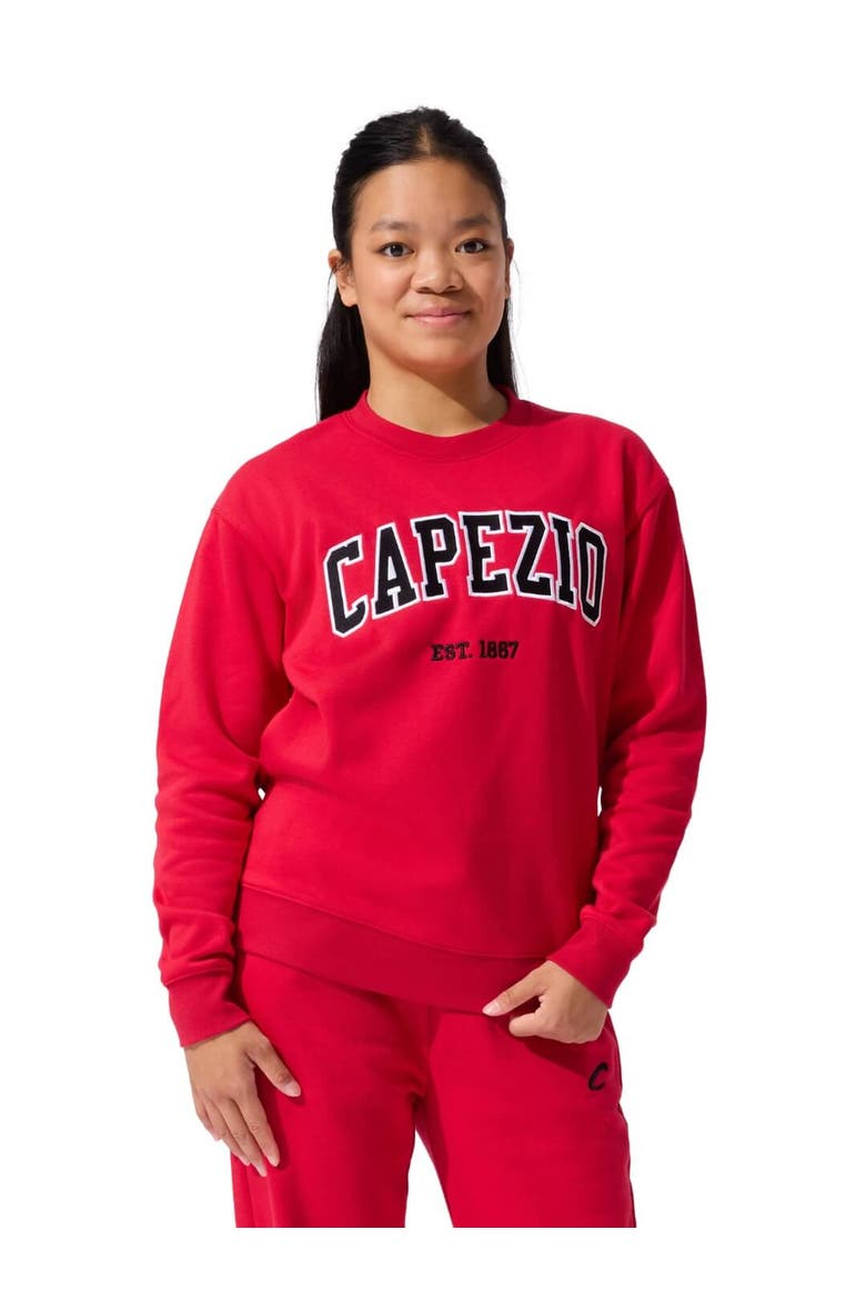 Varsity Sweatshirt, Main, color, red