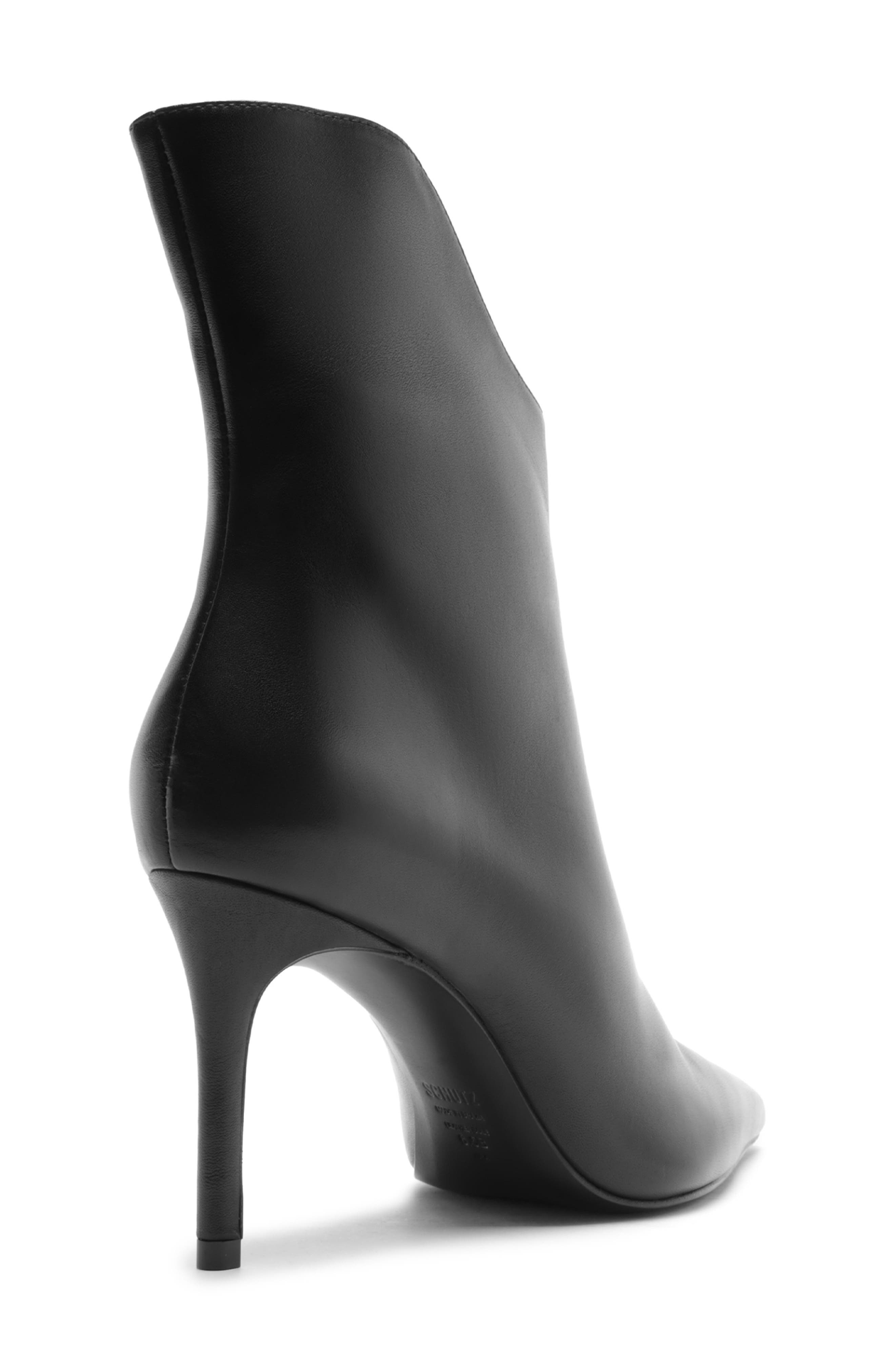 Ophelia Pointed Toe Bootie, Alternate, color, BLACK