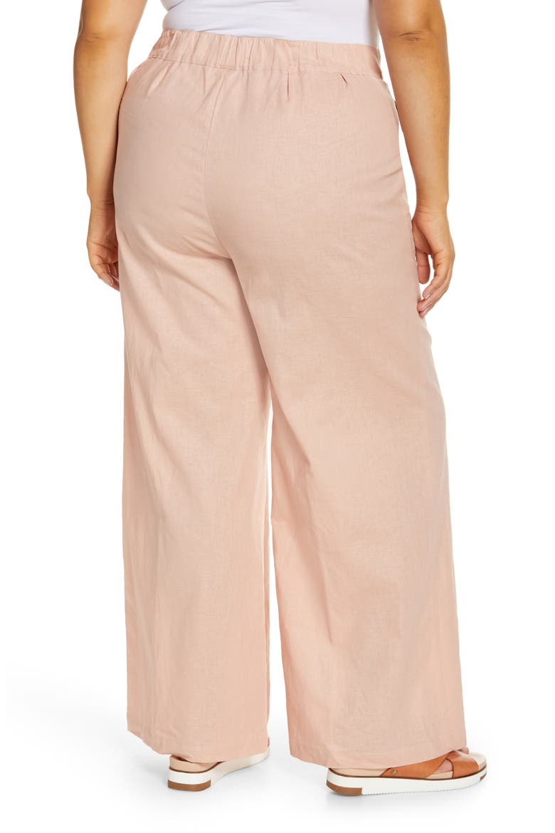 Cici Wide Leg Pants, Alternate, color, PEACH