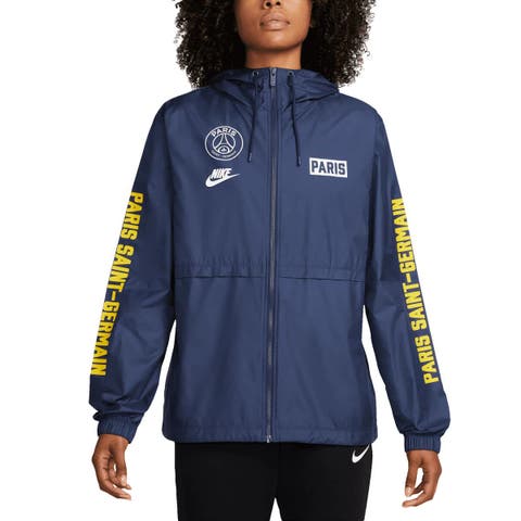 Women's Nike  Navy Paris Saint-Germain Essential Woven Full-Zip Jacket