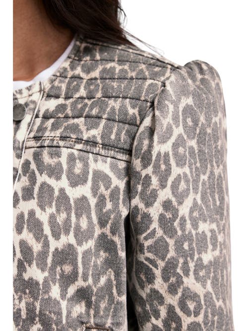 Shop Mint Velvet Leopard Print Denim Jacket