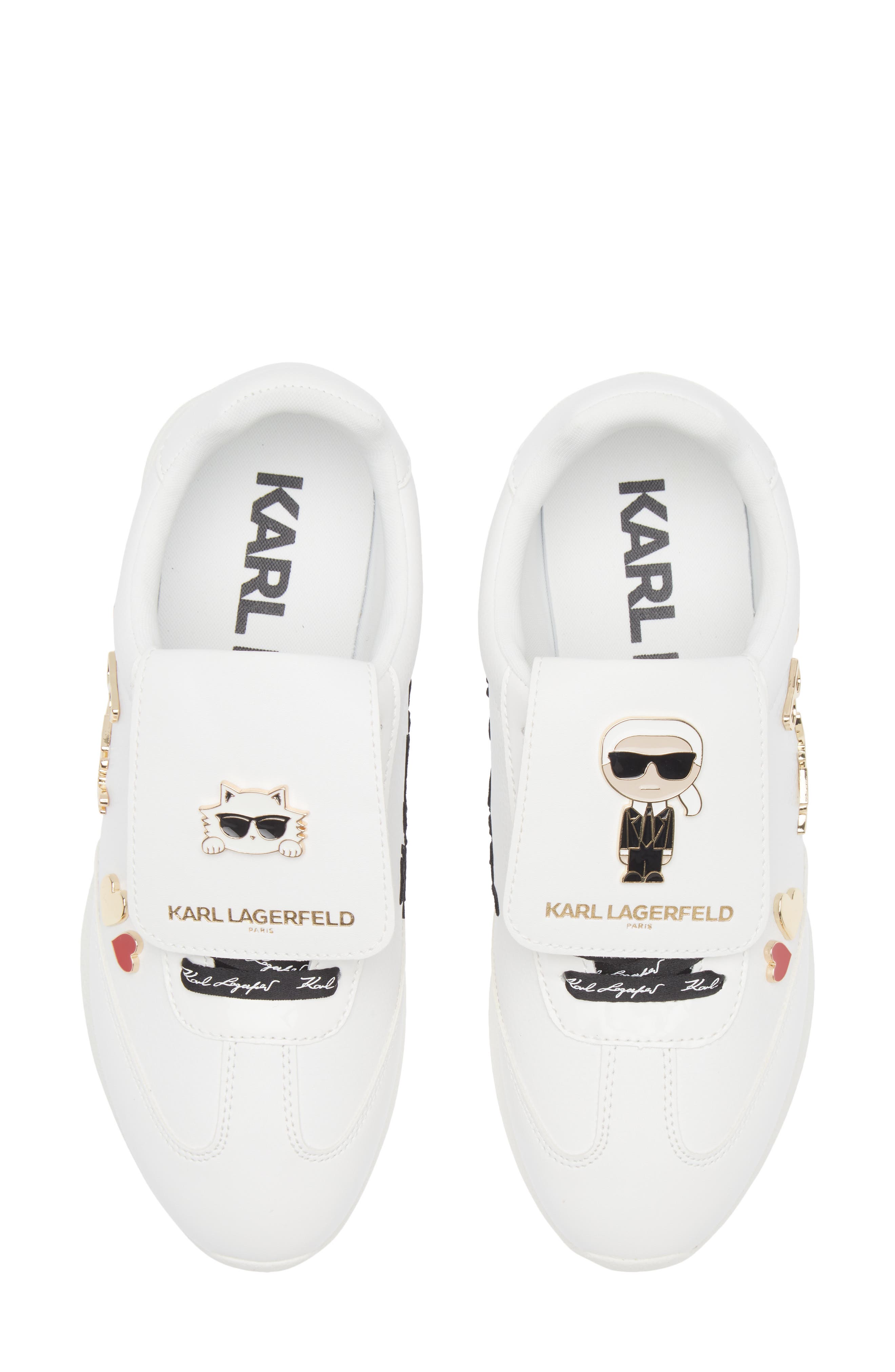 KARL LAGERFELD PARIS Margey Sneaker, Alternate, color, Bright White