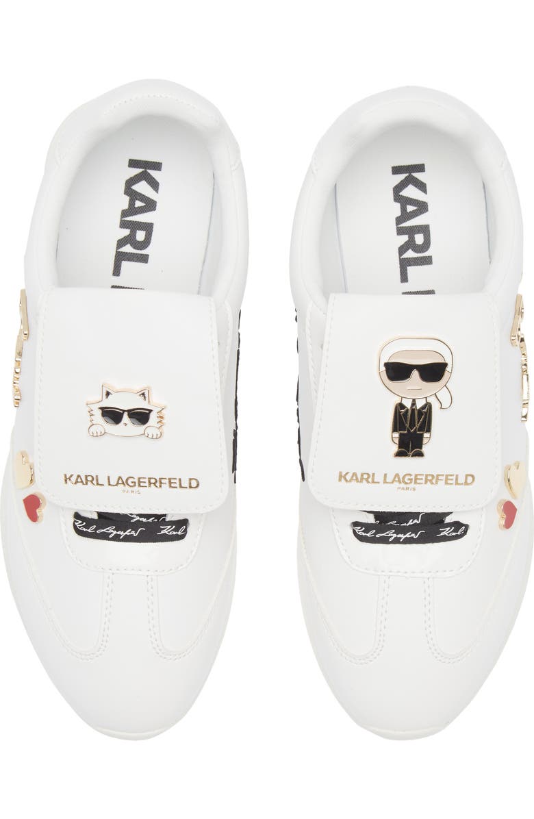 KARL LAGERFELD PARIS Margey Sneaker, Alternate, color, Bright White