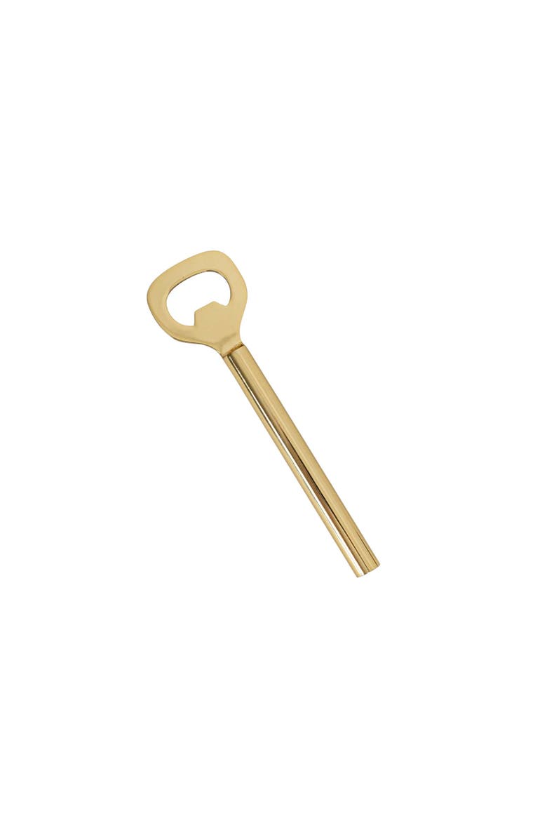 Foreside Home and Garden Set of 4 Bar Tools Brass Finish Metal, Alternate, color, Gold