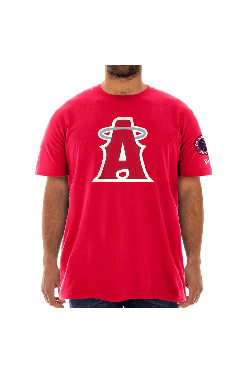 New Era Men's New Era Red Los Angeles Angels City Connect Big & Tall T-Shirt, Alternate, color,