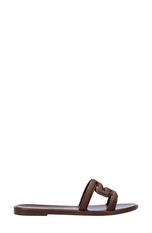 Melissa M Slide Sandal In Brown