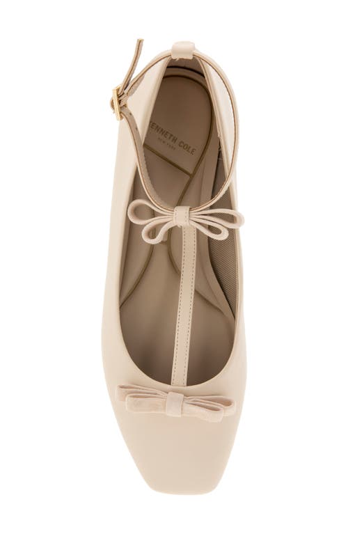 Kenneth Cole Juliet T-strap Flat In Sand Leather