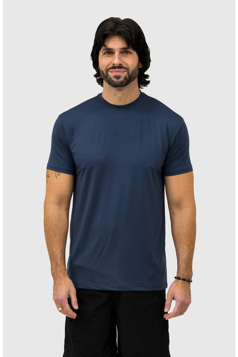 Active Tech Crew Neck T-Shirt, Alternate, color, Slate Blue