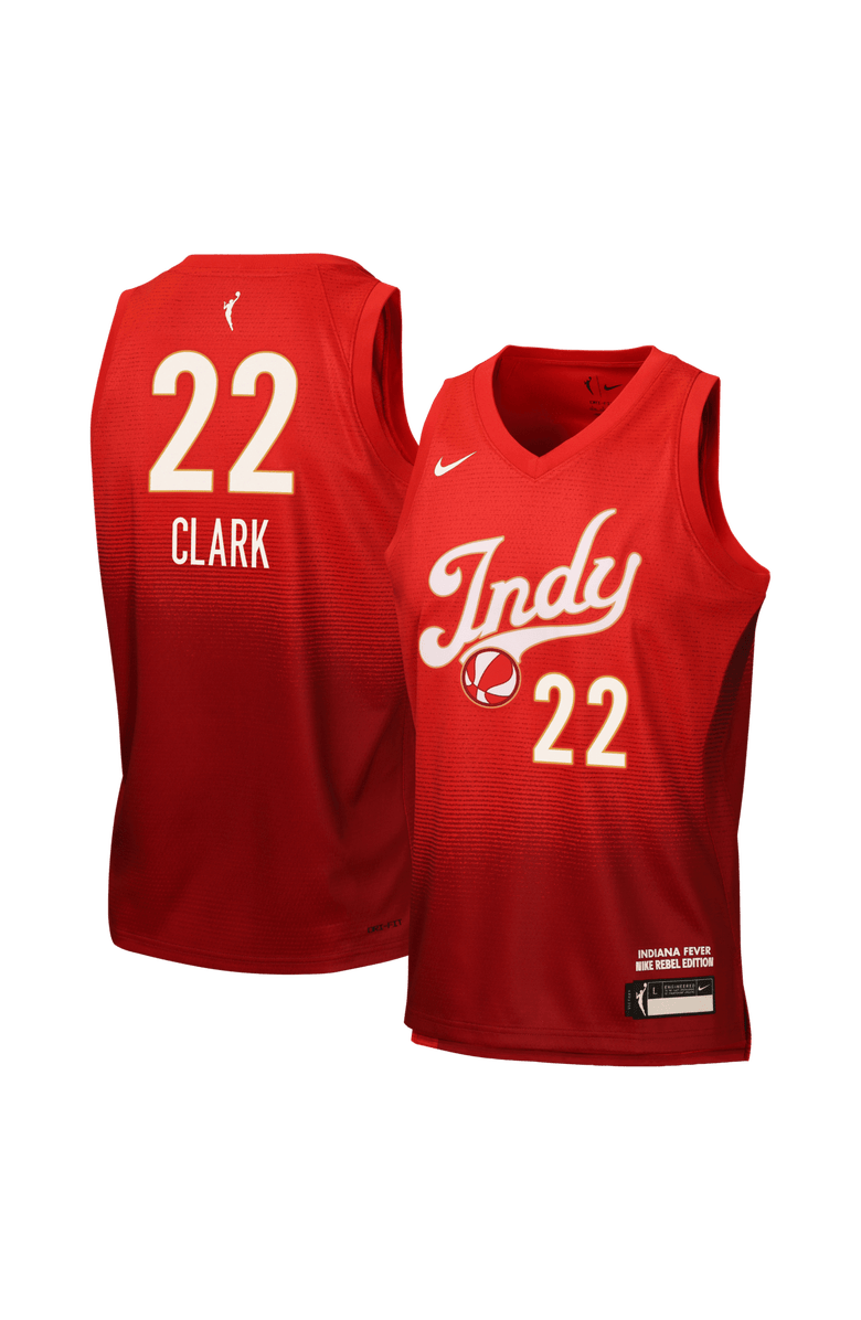 Nike Youth Nike Caitlin Clark Red Indiana Fever Victory Jersey - Rebel Edition, Main, color, Red
