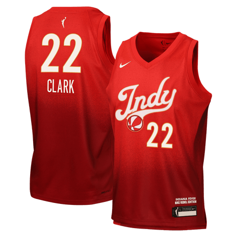 Youth Nike Caitlin Clark Red Indiana Fever Victory Jersey - Rebel Edition