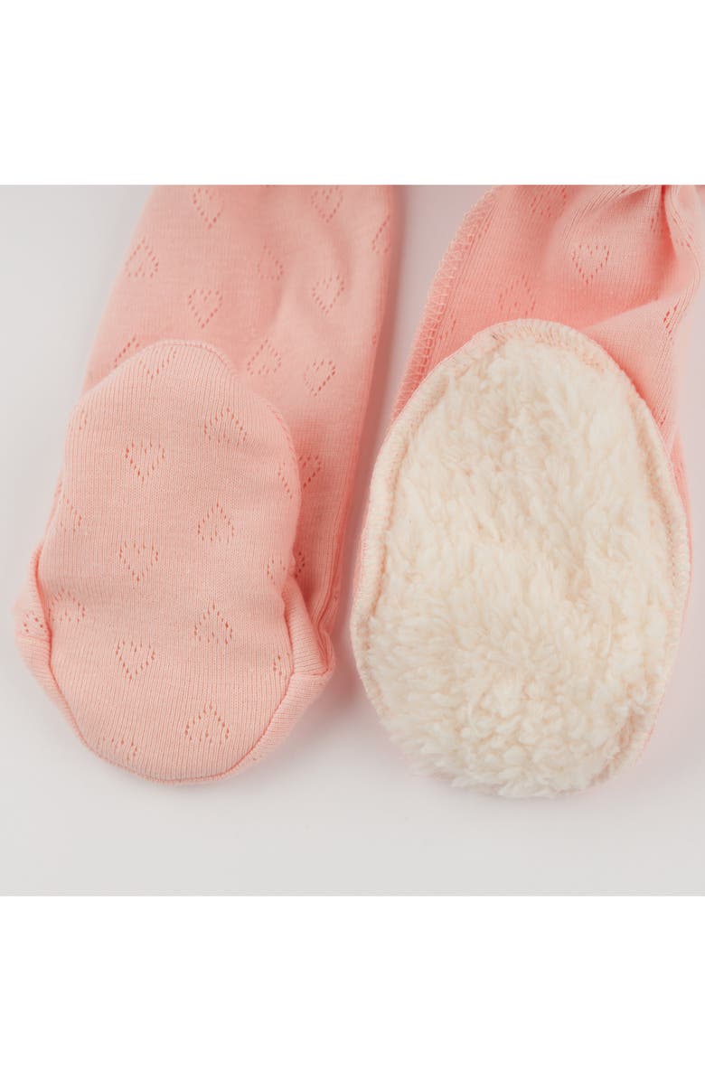 oh baby! Hearts Pointelle Wrap Top Set, Alternate, color, Pink