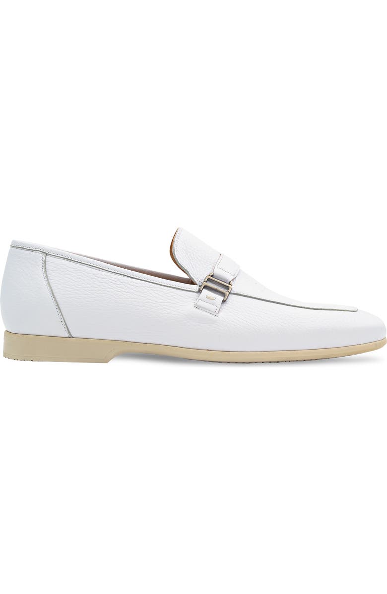 Mezlan Alarcon Apron Toe Loafer, Alternate, color, White