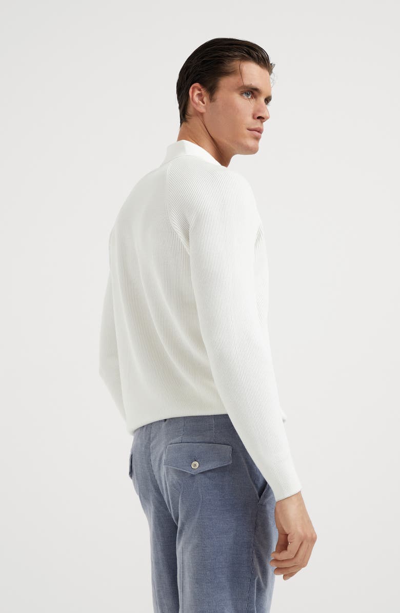 Brunello Cucinelli Polo-style sweater, Alternate, color, 