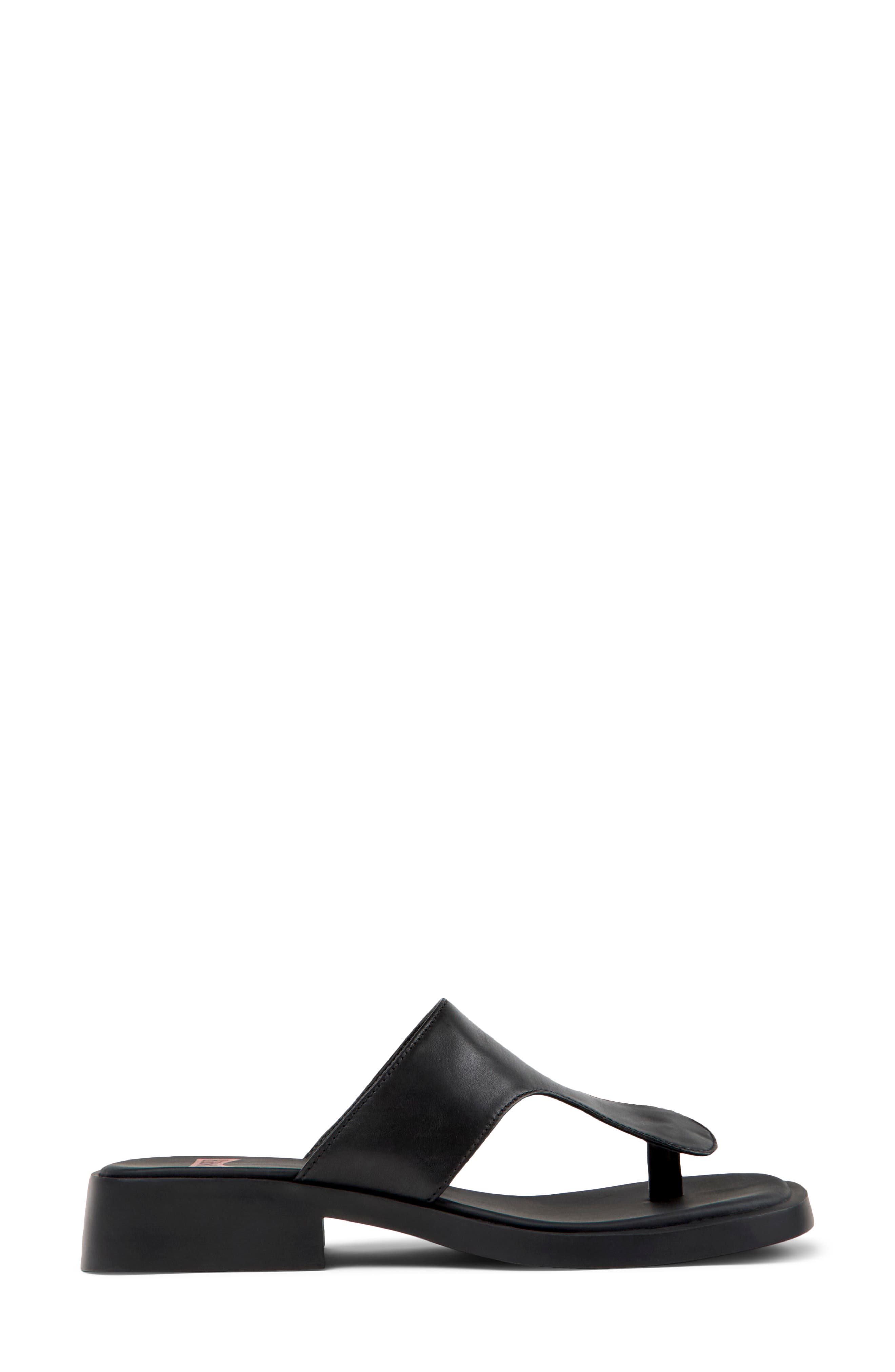 Dana Mismatched Flip Flops, Alternate, color, BLACK