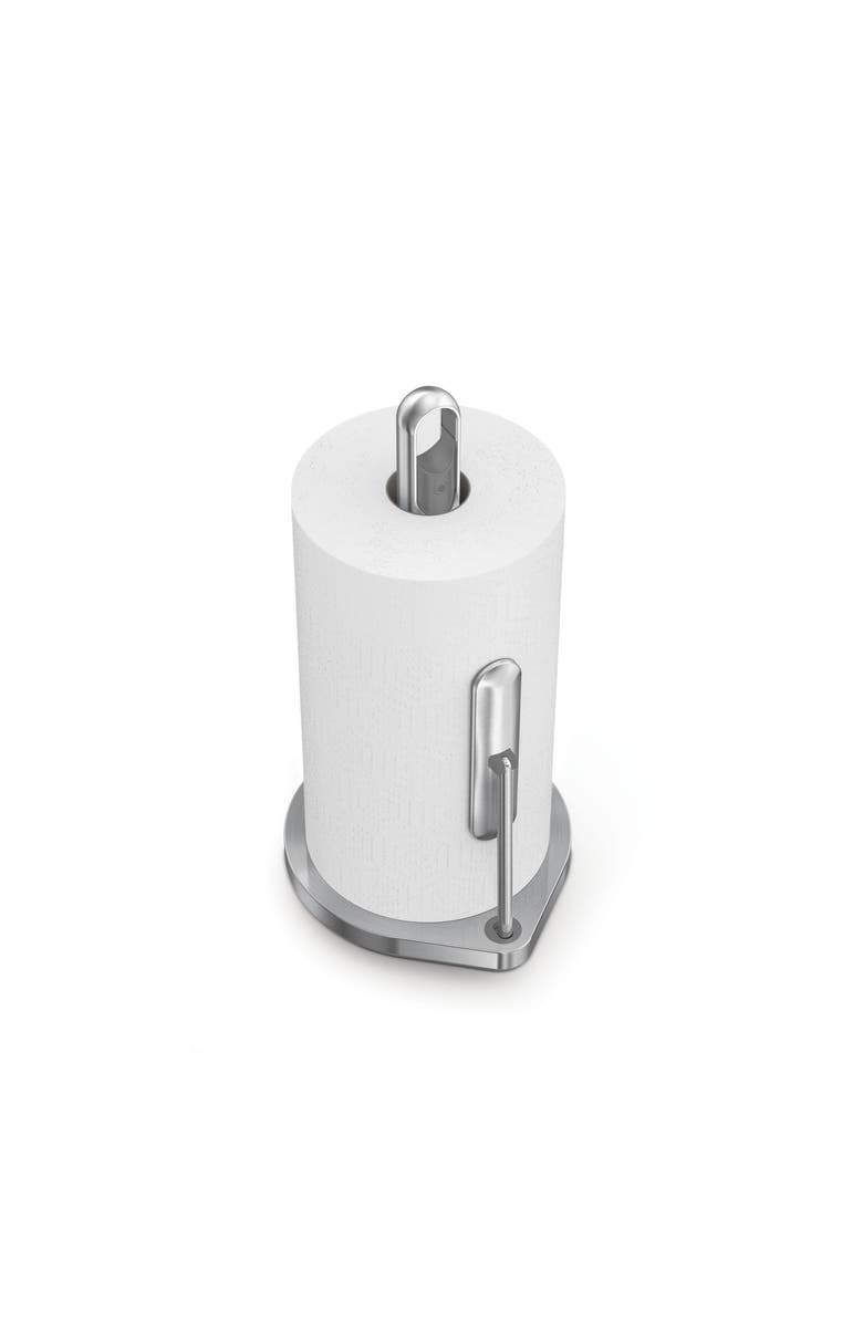 simplehuman paper towel holder with spray, Alternate, color, Brushed