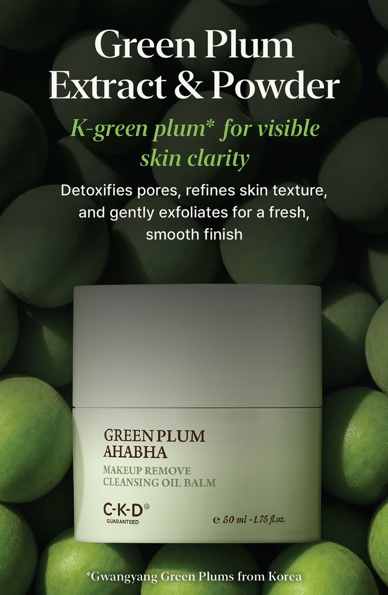 CKD Green Plum AHA/BHA Makeup Removing Cleansing Oil, Alternate, color, 