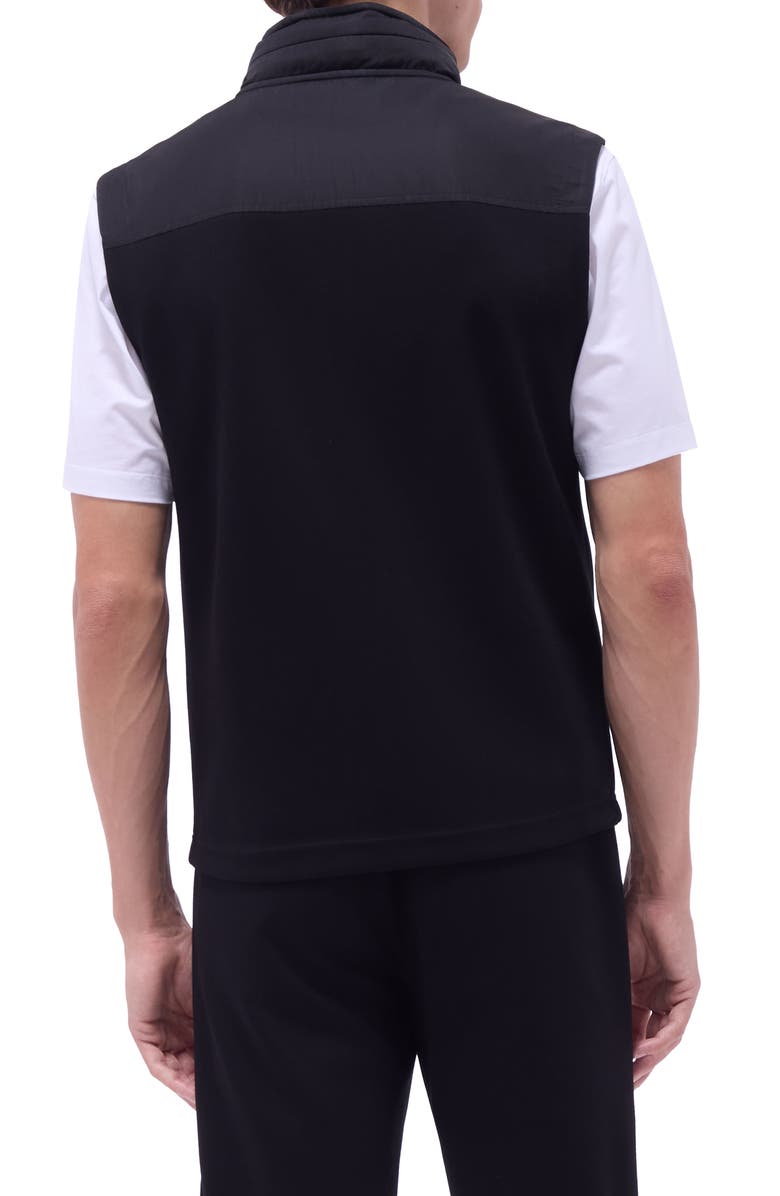 Bugatchi Soft Touch Knit Vest, Alternate, color, Black