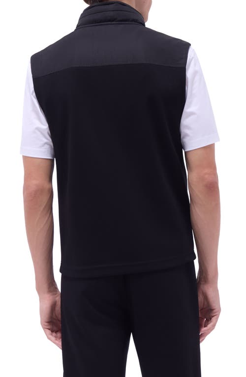 Bugatchi Soft Touch Knit Vest In Black
