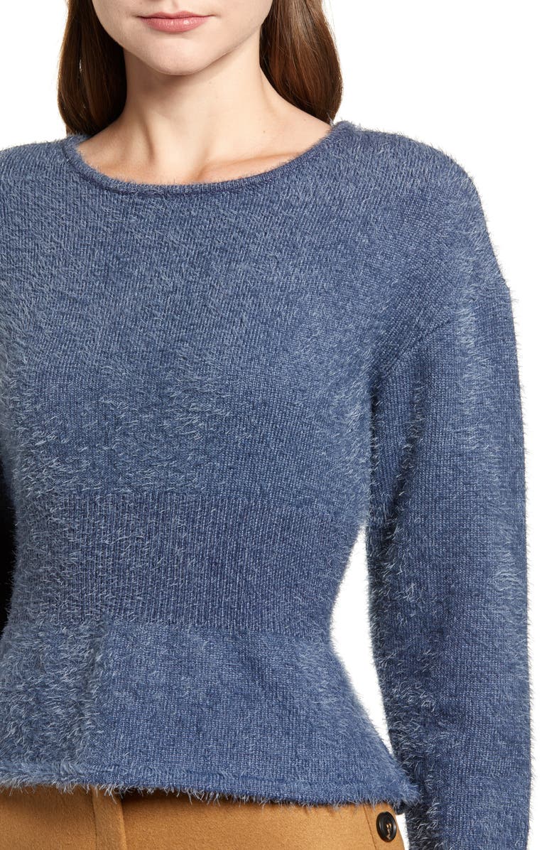 CHRISELLE LIM COLLECTION Chriselle Lim Erin Eyelash Sweater, Alternate, color,