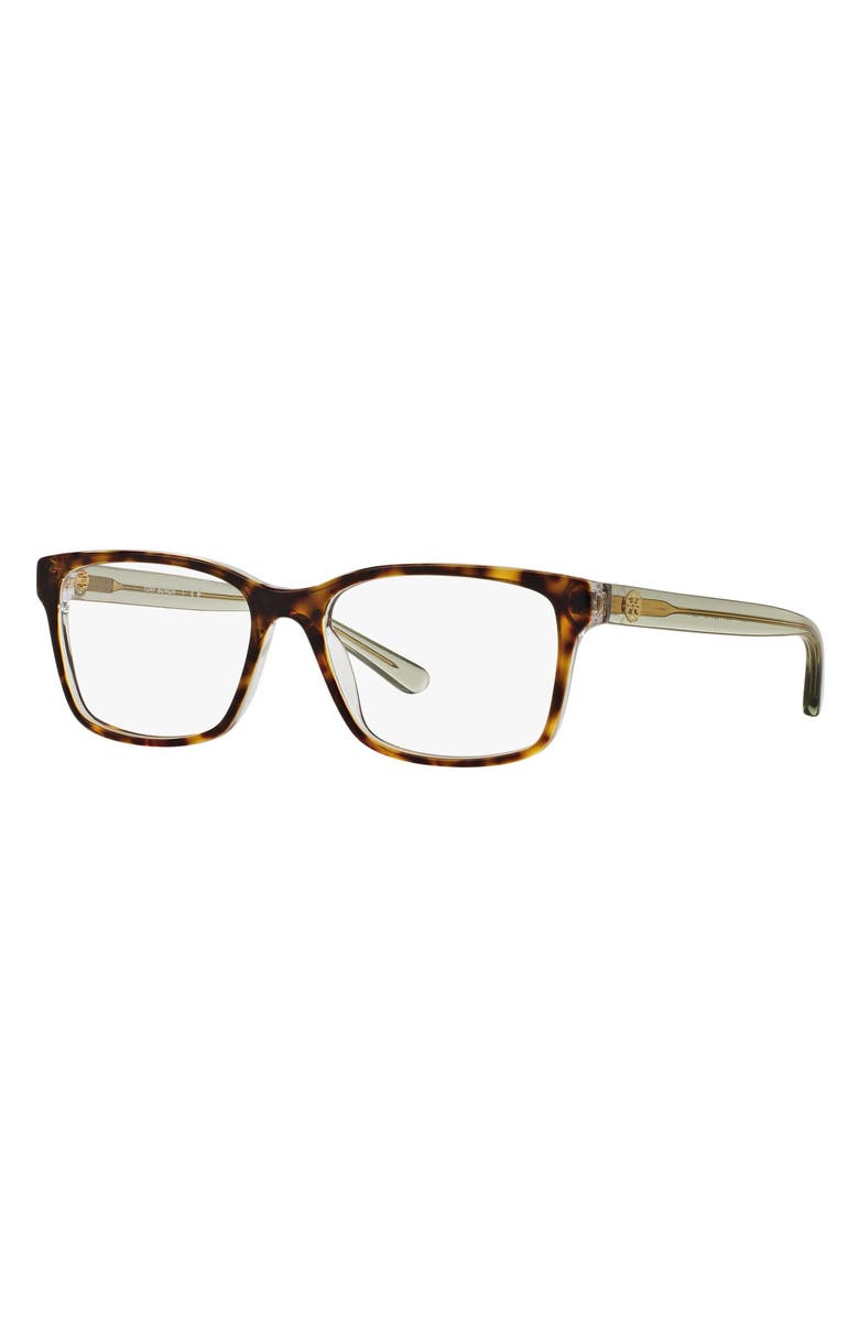 Tory Burch 52mm Rectangle Optical Glasses, Alternate, color,