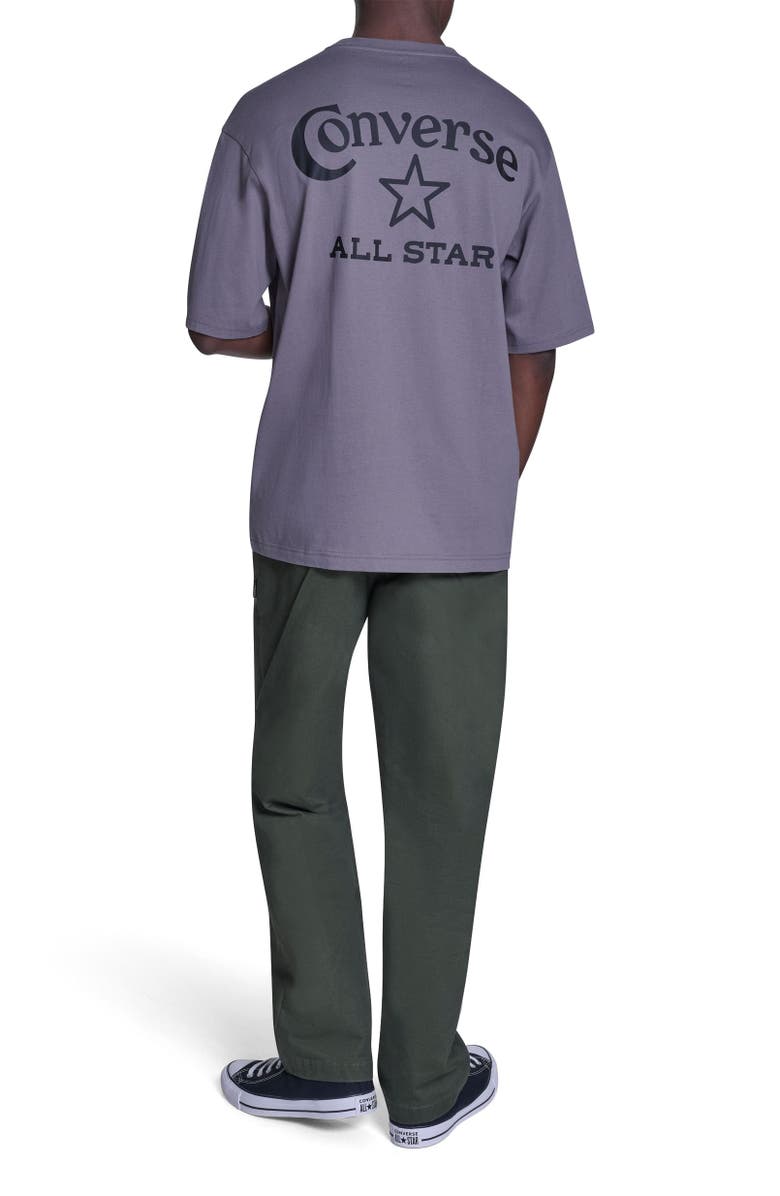 Converse Heritage Wordmark Relaxed T-Shirt, Alternate, color, Darker Grey