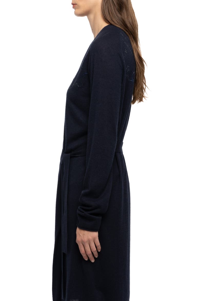 Daffyz Crystal Cashmere Cardigan, Alternate, color, ENCRE