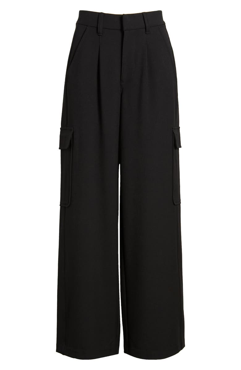 Wit & Wisdom 'Ab'Solution Skyrise Pleated Wide Leg Cargo Pants, Alternate, color, 