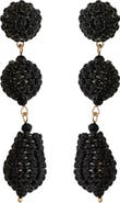 Panacea Beaded Linear Drop Earrings