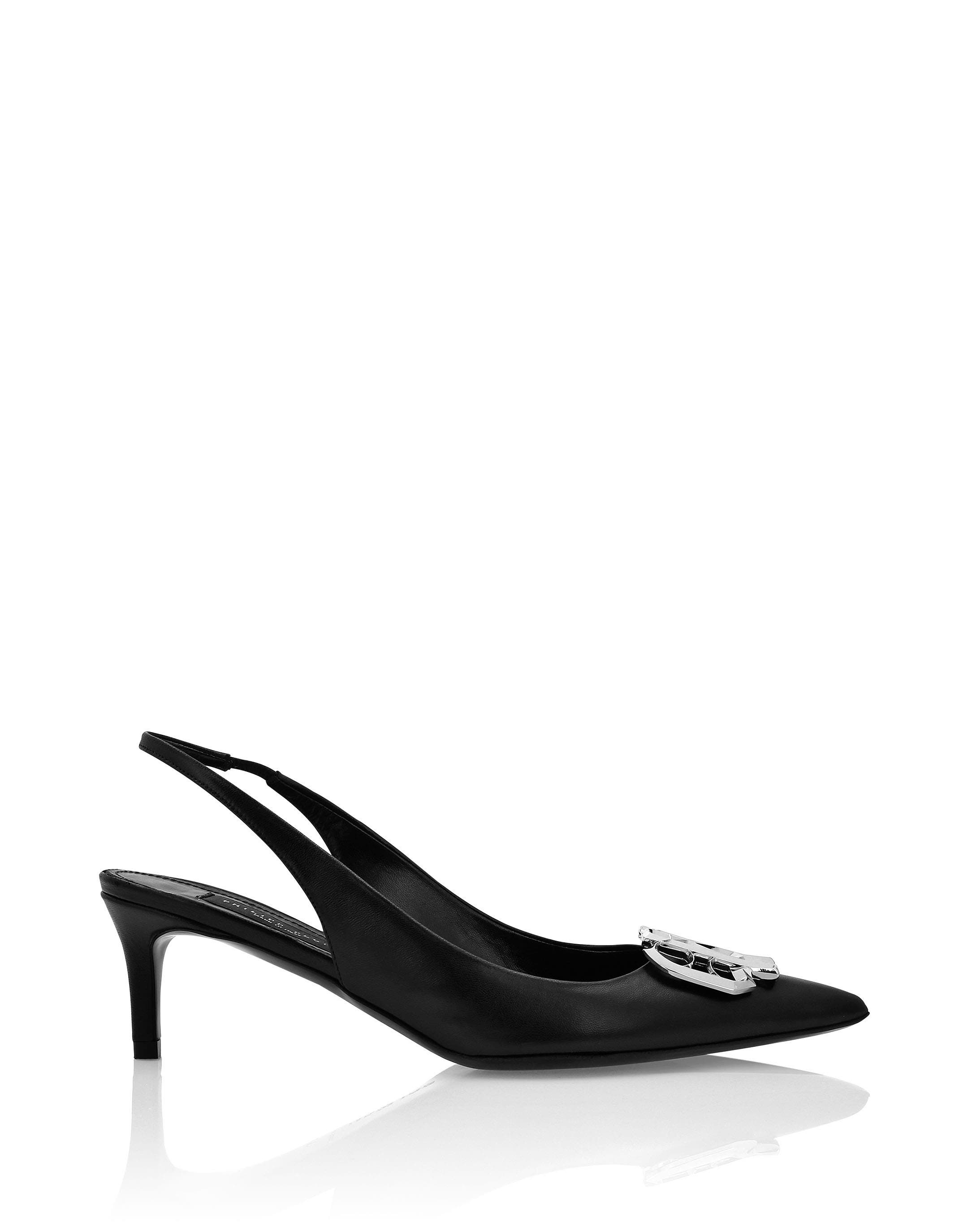 Slingback Shoes Gothic Plein Women, Alternate, color, black