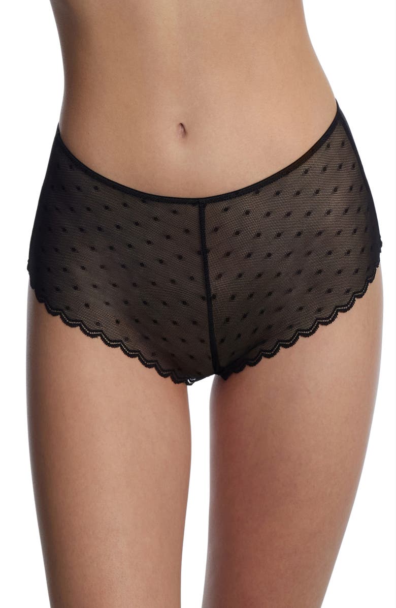 Skarlett Blue Siren Dotted Lace Hipster, Main, color,