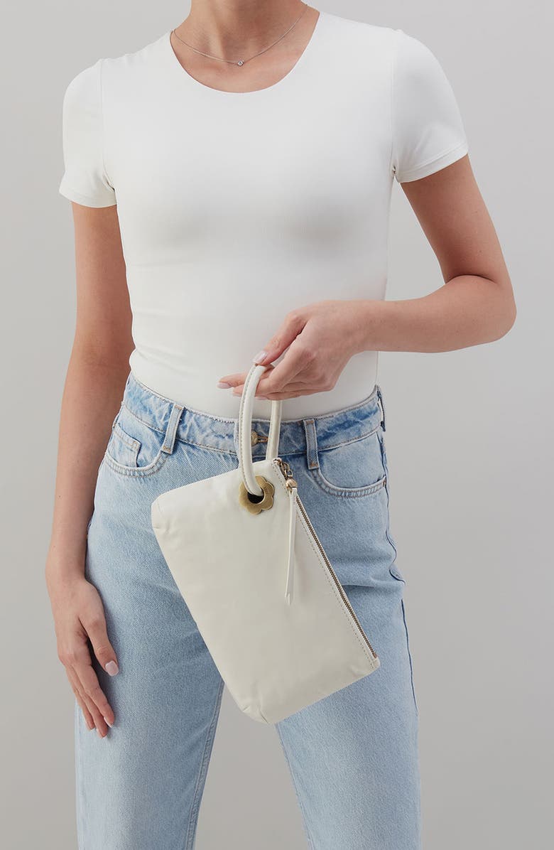 HOBO Daisy Daze Large Leather Wristlet, Alternate, color,