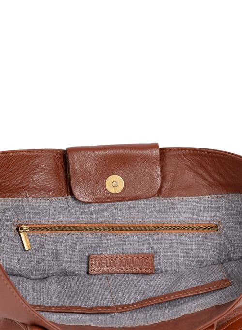 Deux Mains Mid Tote In Brown