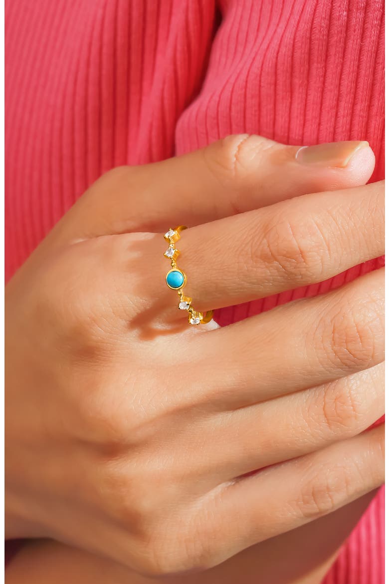 Round Mix Gemstone Ring, Alternate, color, BLUE